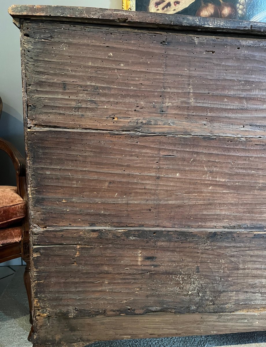 Credenza scantonata in noce-photo-4