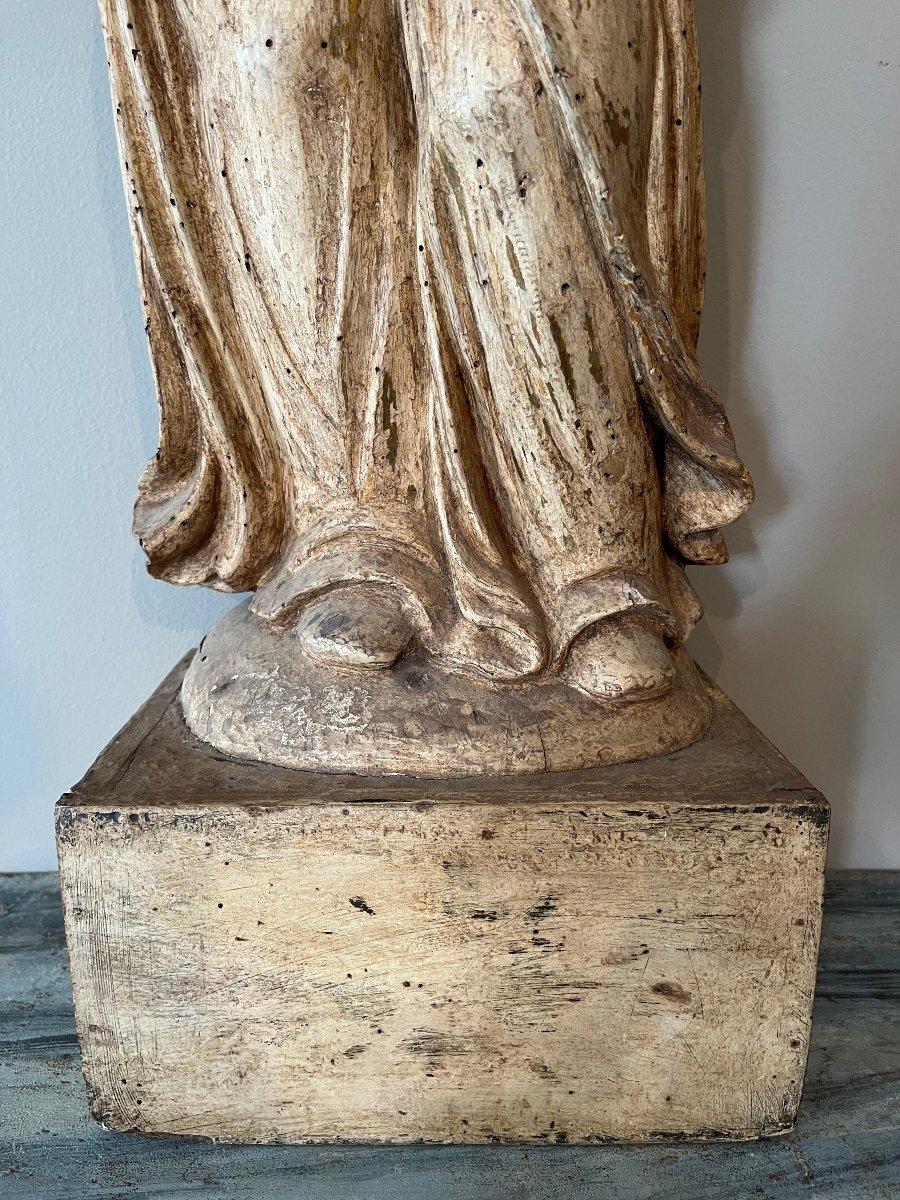 Scultura lignea raffigurante evangelista-photo-2