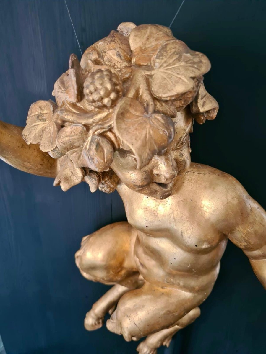 Scultura in legno intagliato e dorato -photo-4
