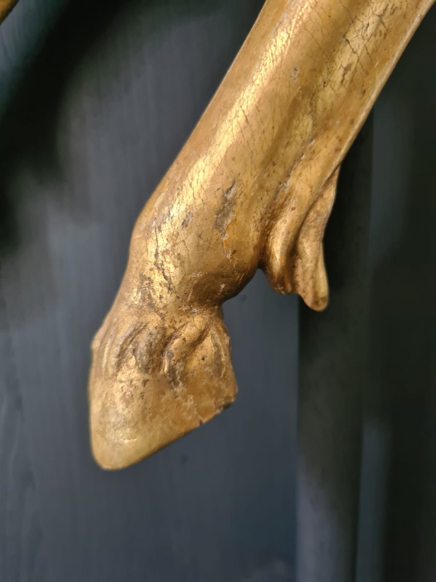 Scultura in legno intagliato e dorato -photo-3