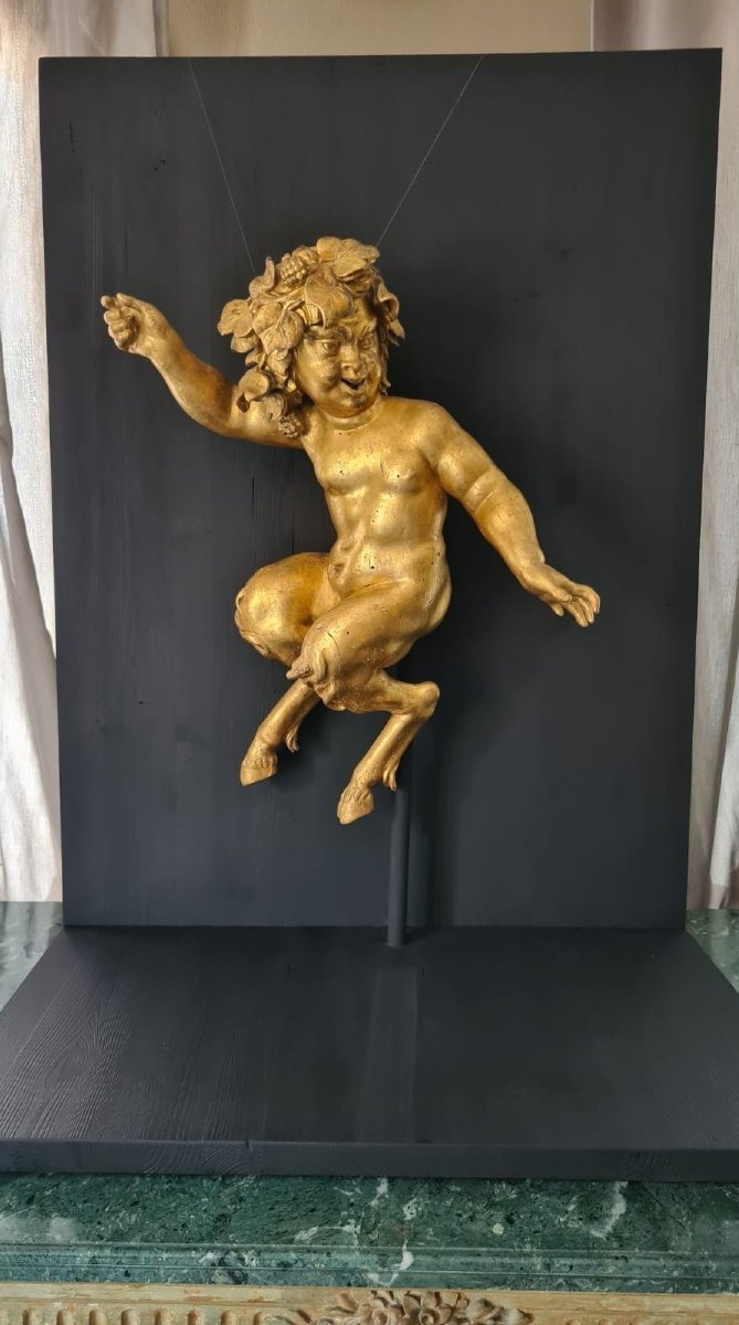 Scultura in legno intagliato e dorato -photo-4