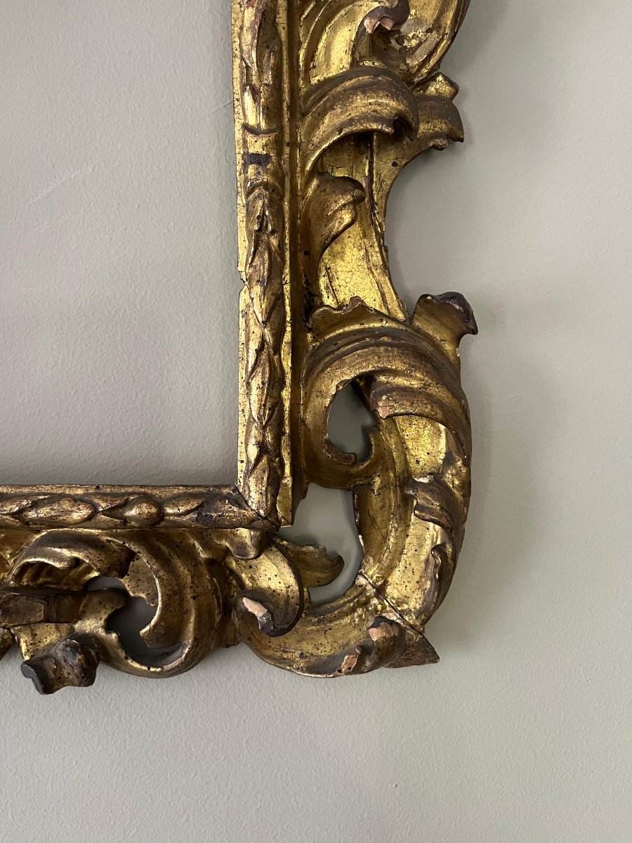 Cornice intagliata e dorata,  prima metà del XVIII secolo-photo-2