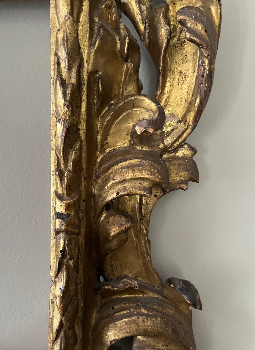 Cornice intagliata e dorata,  prima metà del XVIII secolo-photo-2