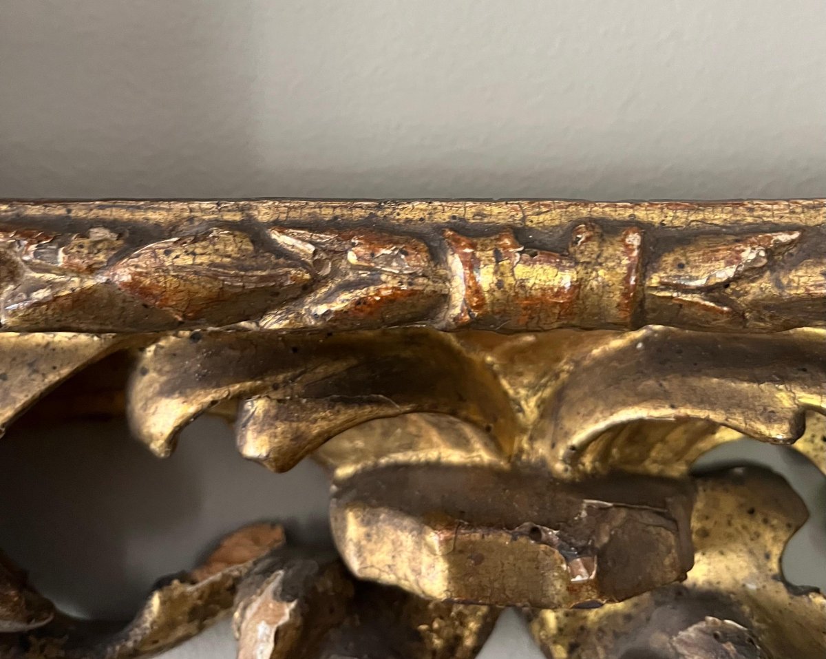 Cornice intagliata e dorata,  prima metà del XVIII secolo-photo-5