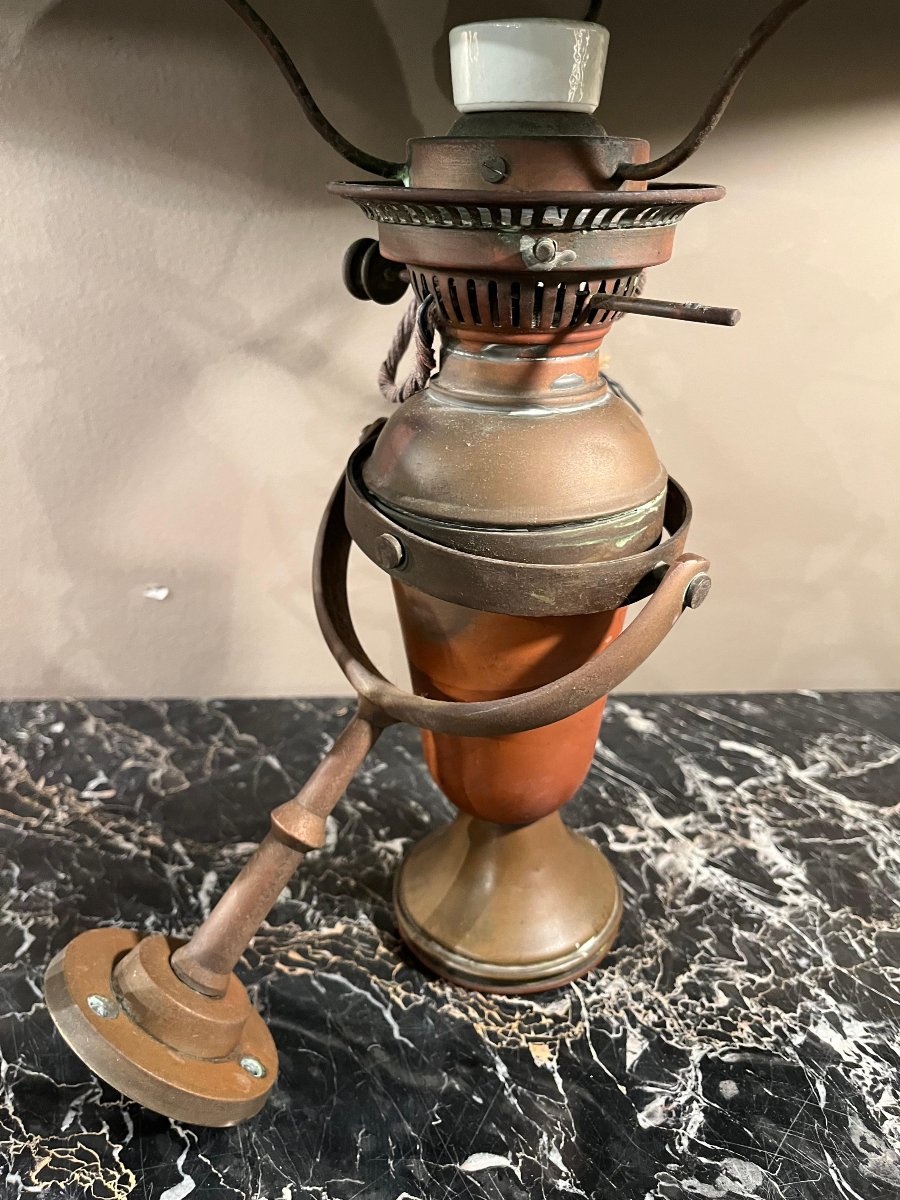 Coppia di lampade a olio con giroscopio cardanico per imbarcazioni-photo-4