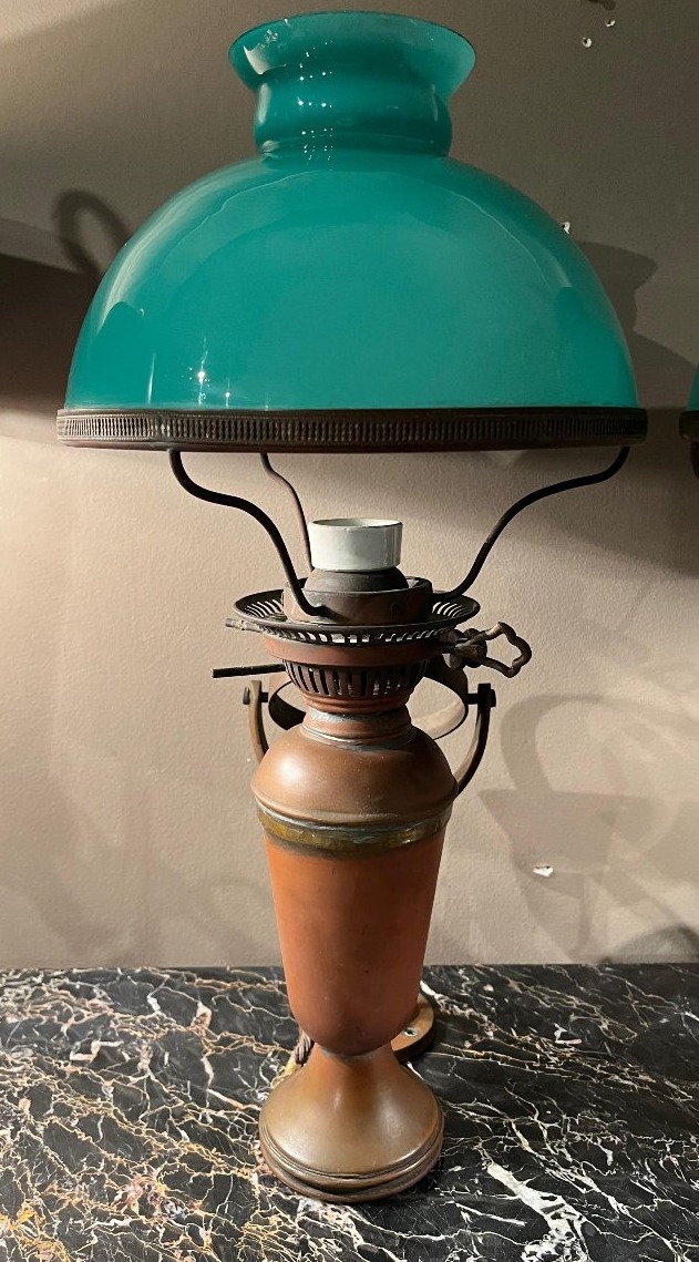 Coppia di lampade a olio con giroscopio cardanico per imbarcazioni-photo-1