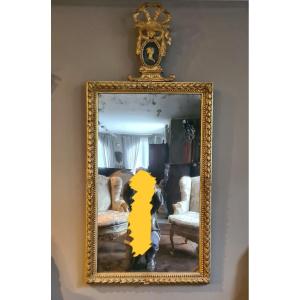 Specchiera neoclassica dorata Lucca