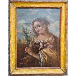 Dipinto olio su tela raffigurante "Santa Lucia", Veneto