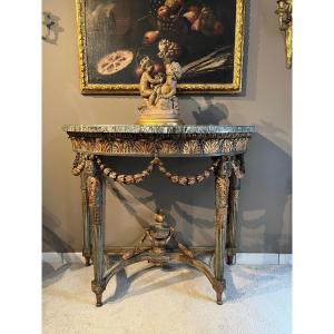 Console in legno scolpito e laccato, Torino XVIII secolo