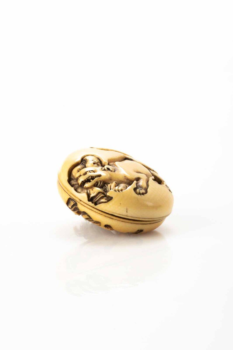 Netsuke in avorio Kintaro-photo-3