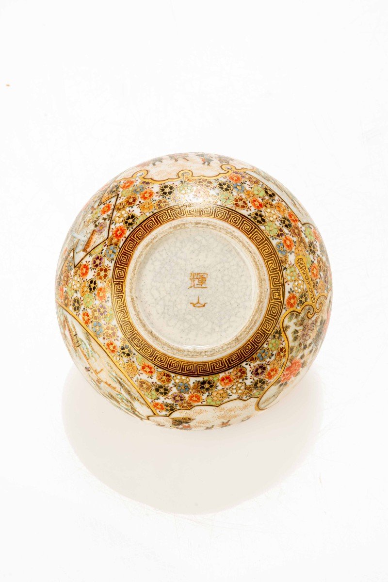 Vaso in ceramica Satsuma con corpo globulare -photo-3