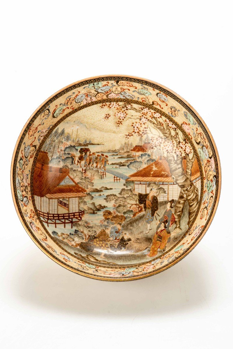 Tea bowl in ceramica di Satsuma firmata Senzan-photo-2