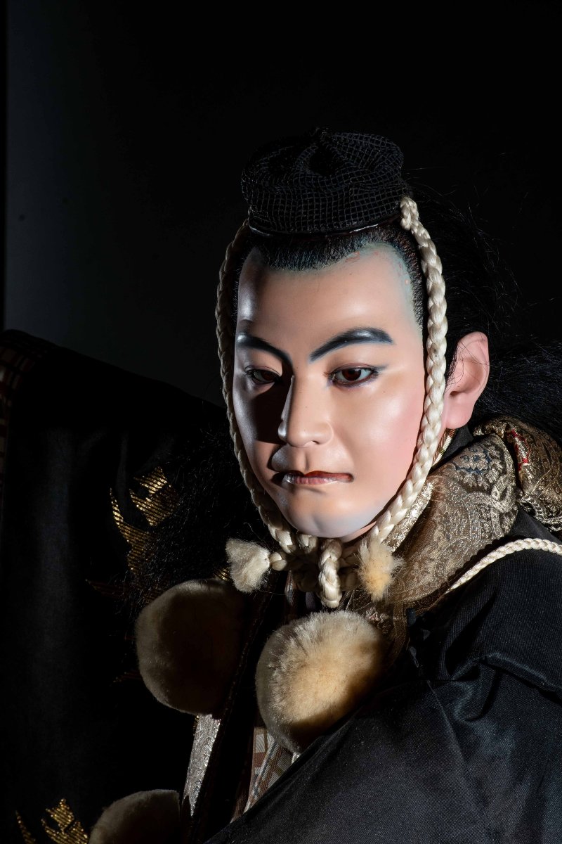 Grande iki ningyō raffigurante un attore del teatro Kabuki-photo-2