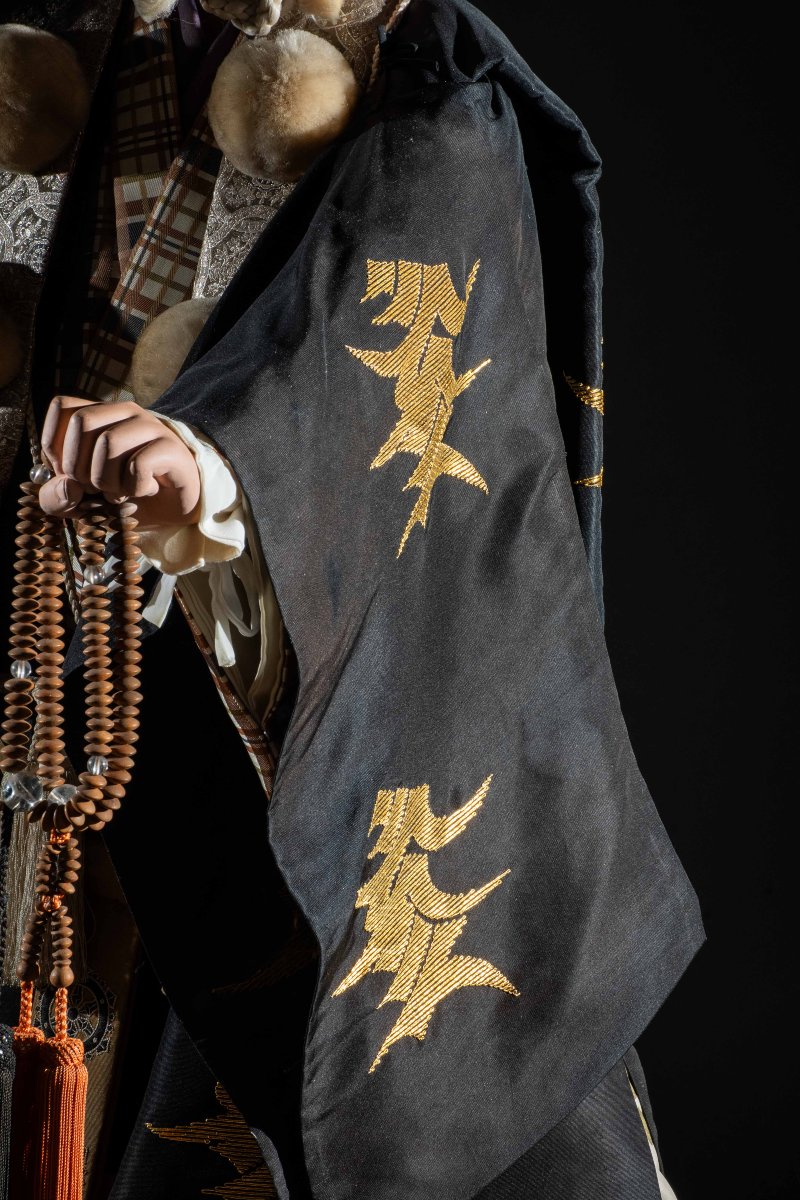 Grande iki ningyō raffigurante un attore del teatro Kabuki-photo-2