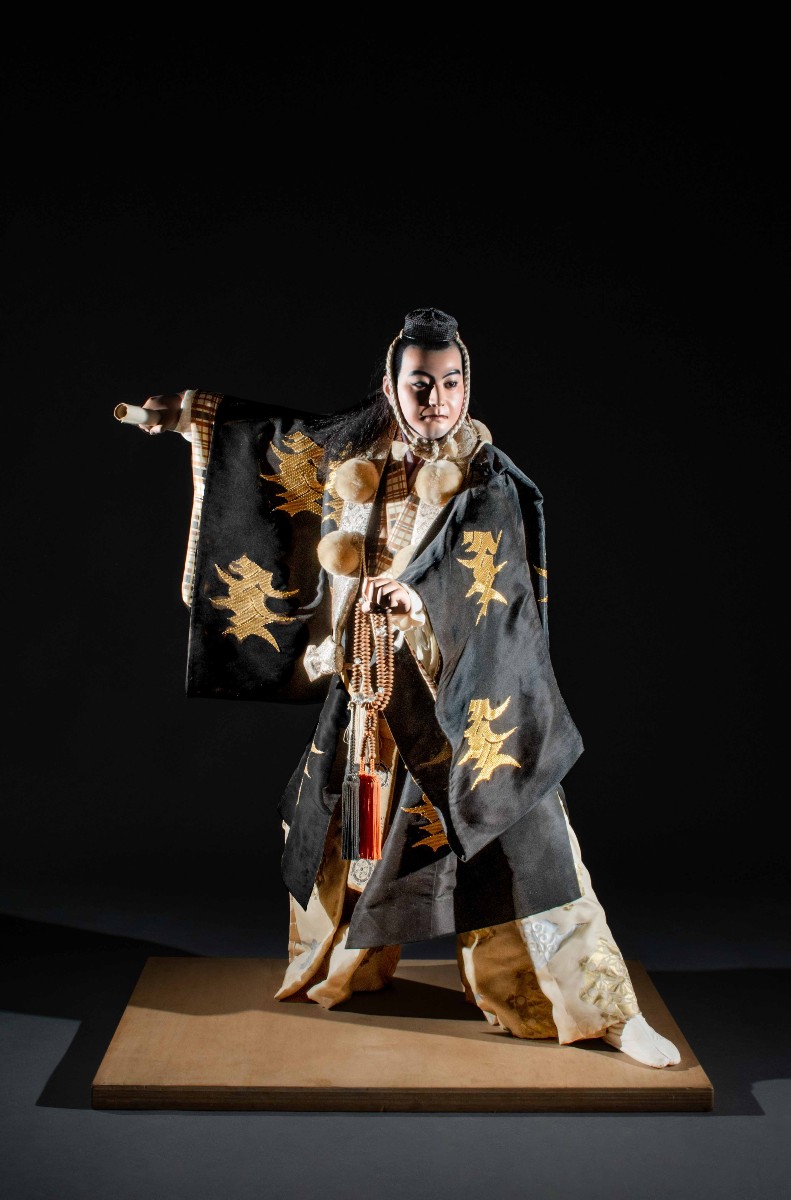 Grande iki ningyō raffigurante un attore del teatro Kabuki