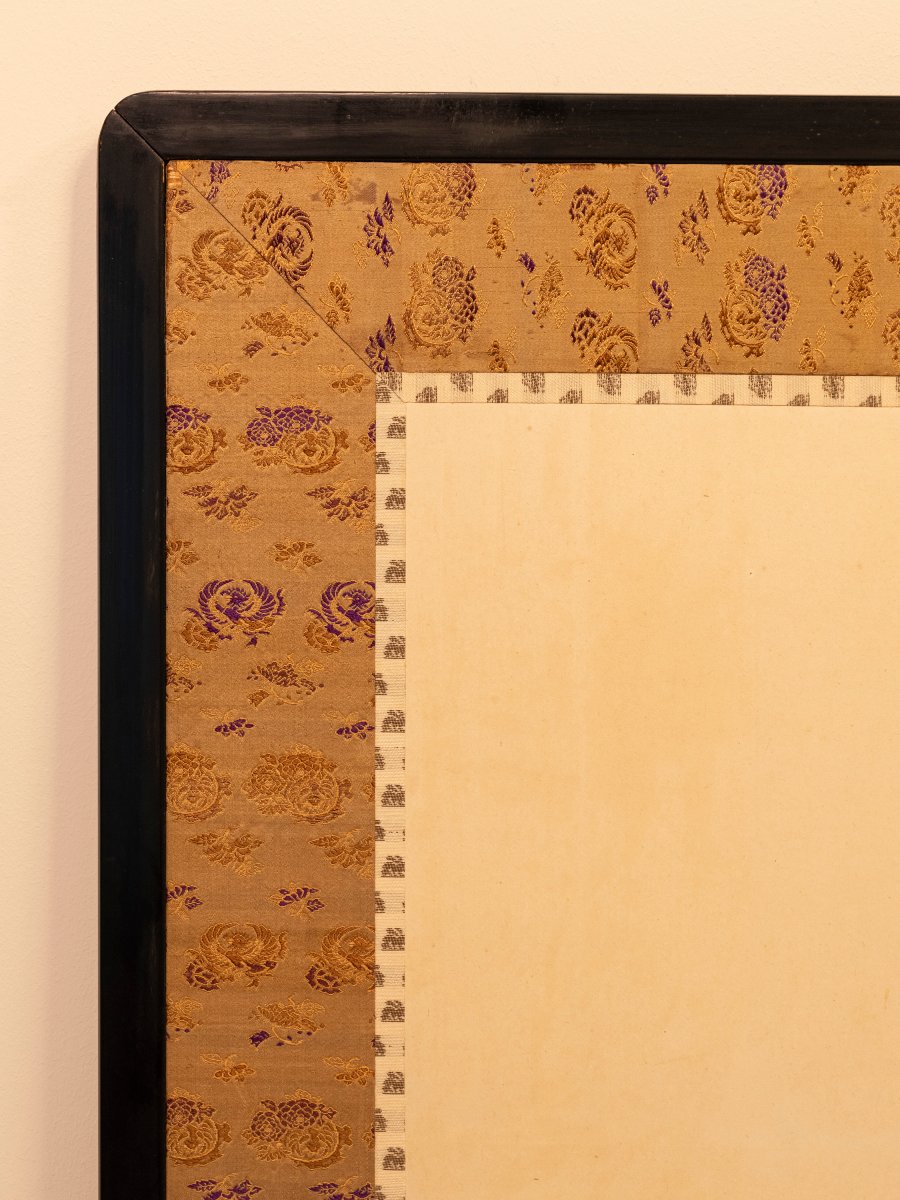 Paravento pieghevole a due ante raffigurante una scena naturalistica-photo-4