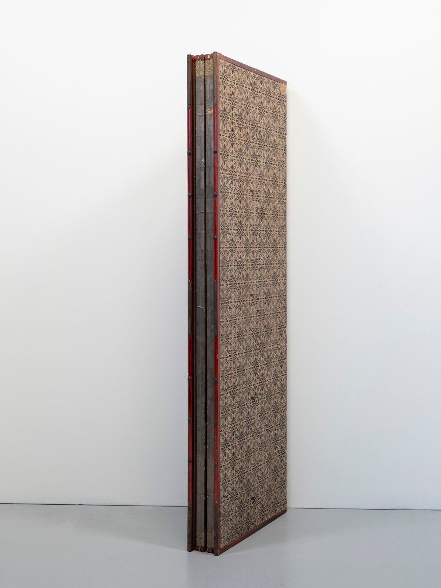 Paravento a sei pannelli in carta raffigurante un giardino di crisantemi-photo-7