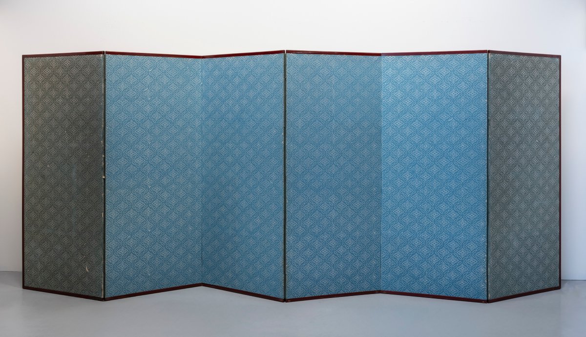 Paravento a sei pannelli raffigurante una maestosa tigre-photo-8