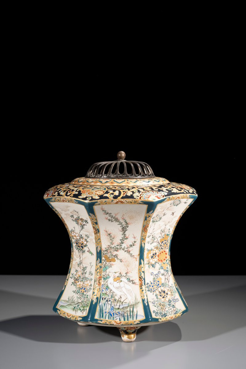 Grande koro Satsuma ottagonale a forma di lanterna-photo-1