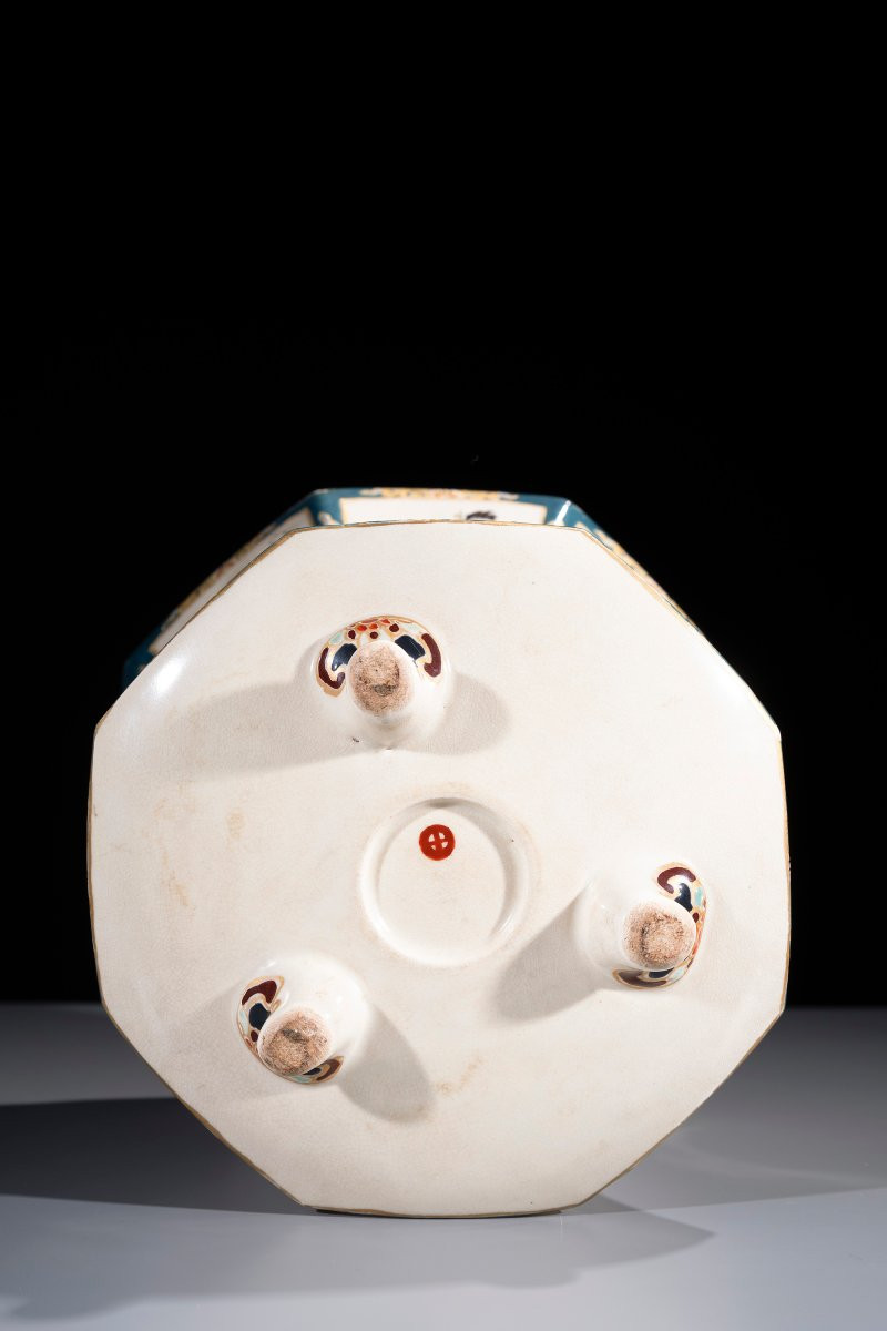 Grande koro Satsuma ottagonale a forma di lanterna-photo-8