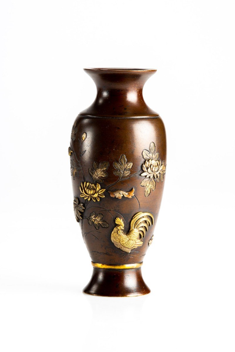 Vase En Bronze Japonais