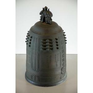 Antico e grande bonshō in bronzo di alta qualità