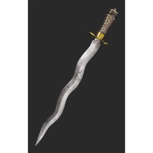 Dagger With Wavy Blade. Katipunan. Philippines, Last Third Of The 19th Century.