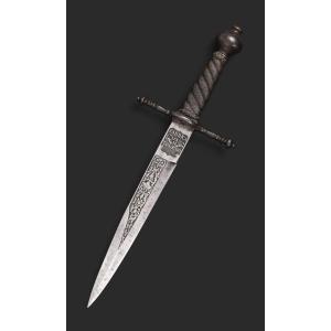 Left-handed Dagger, 17th-century Style. Toledo, 19th Century.