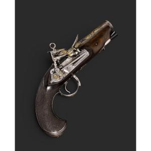 Spanish Flintlock Travel Pistol, Circa 1800–1820.