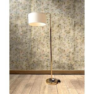 Gold Metal Halogen Floor Lamp