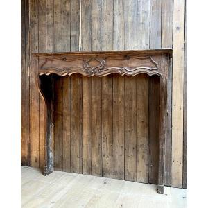 Louis XV Style Oak Fireplace 120×113.5x27cm