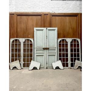 Pair Of Glass Doors And Double Doors