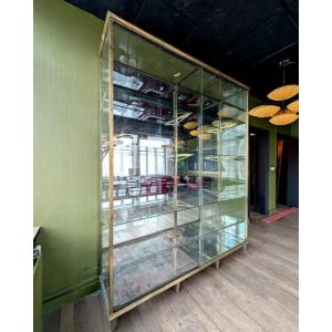Large Brass Display Case, 200 X 250 X 50 Cm