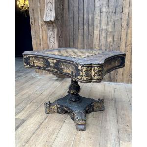Antique Anglo-chinese Style Gaming Table
