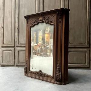 Louis XIV Style Oak Trumeau