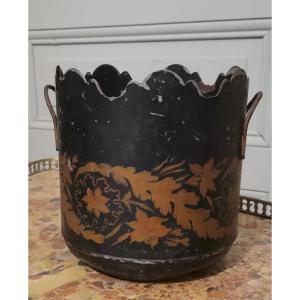 Canopy Cooler In Lacquered Tole, Early 19th Century