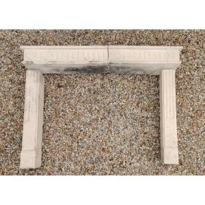 Louis XVI Period Stone Fireplace