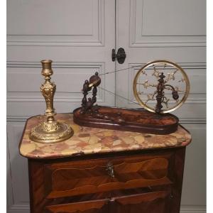 Rare Small Louis XV Period Table Spinning Wheel