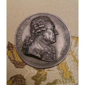 Single-sided Pewter Medal Of The Count Of Buffon Signed I Gatteaux Famous Medal Engraver