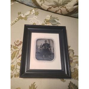 Daguerreotype Representing An Infantryman Of The Second Empire