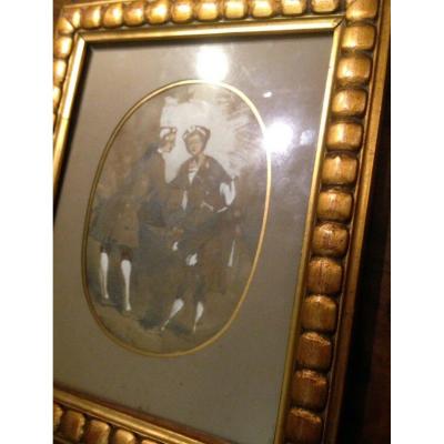 Drawing In The Taste Of The Eighteenth Signed Denis François Sauvageot C.1830 Early Nineteenth