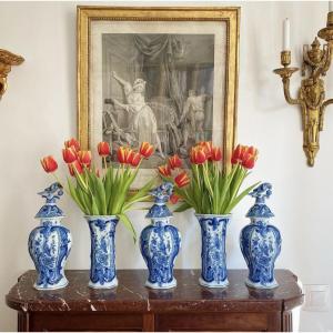 Delftware Vase Set
