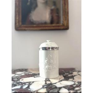 Soft-paste Porcelain Tobacco Jar From Mennecy