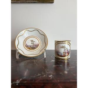 Sèvres Hard-paste Porcelain Cup And Its Saucer 