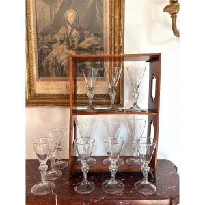 Set Of Twelve Large 18th-century Glasses 