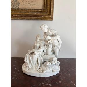 Sèvres Soft-paste Porcelain Biscuit "the Spanish Oboe"