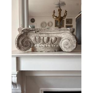 Plaster Cast Of An Ionic Capital From The Louvre Collections