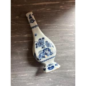 Delft Earthenware Bottle, Late 17th Century