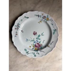 Marseille Earthenware Plate Attributed To The Manufacture Of Honoré Savy