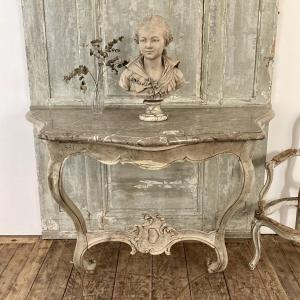 18th Century Console In Bleached Oak